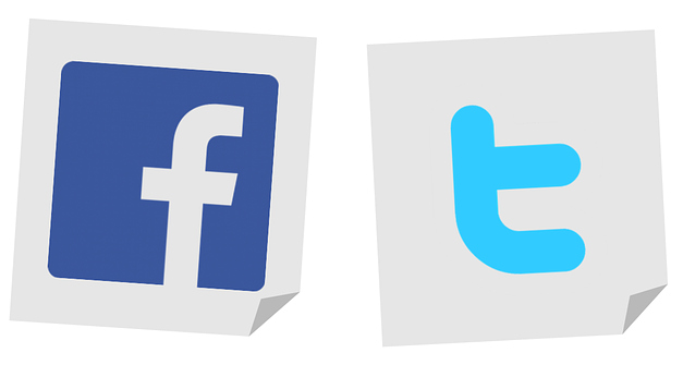 Facebook and twitter
