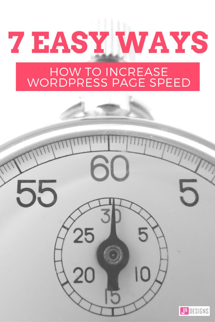 7 easy ways increase WordPress page speed