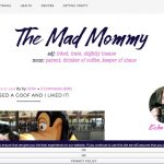 The Mad Mommy Redesign + Photoshop Logo and Author Buttons Designs